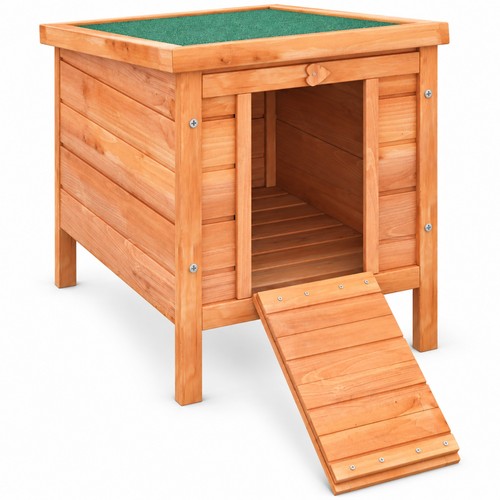 Wooden rabbit hutch with - hutch,