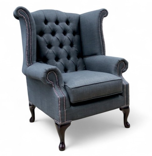 Chesterfield dark grey chair - chesterfield,