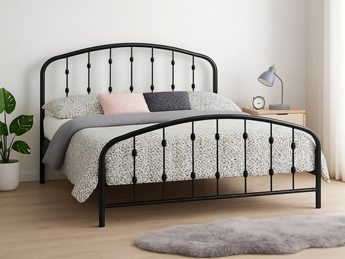 Mozart arched metal bed frame - arched,
