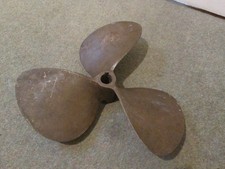 Vintage 3 Blade Bronze Left Hand LH Boat Propeller - 16 x 13 ?