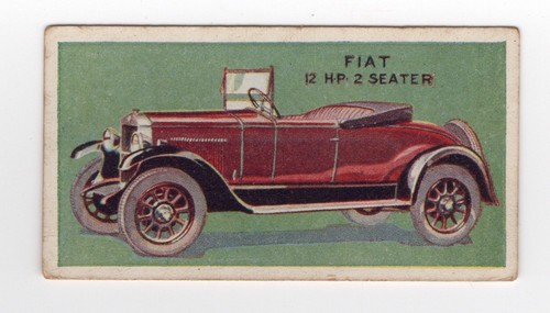 Motor car card fiat hp - motor, 2