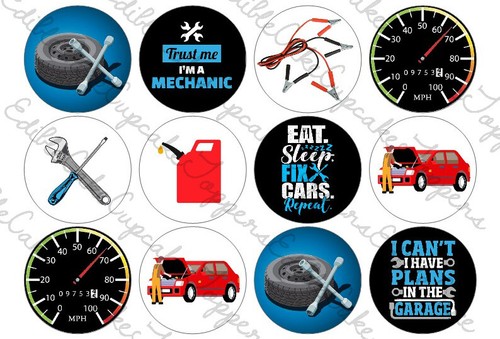 Car mechanic garage cupcake - mechanic,