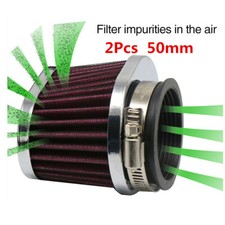  2x 50mm High Flow Air Cleaner