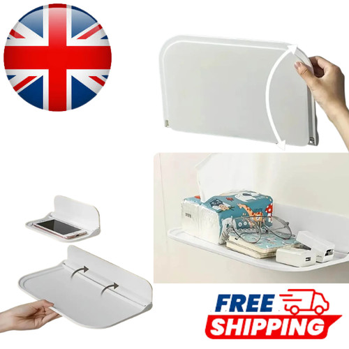 Foldable wall mounted shelf - mounted,