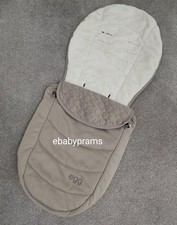 EGG STROLLER FOOTMUFF / COSYTOES FEATHER / BEIGE PRAM / PUSHCHAIR