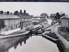 Fenny Stratford Bucks Photo Postcard Bletchley Grand Union Canal Locks Barges