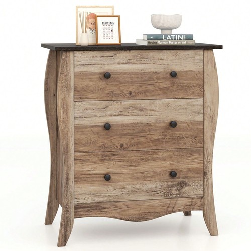 Brown drawer farmhouse - brown,