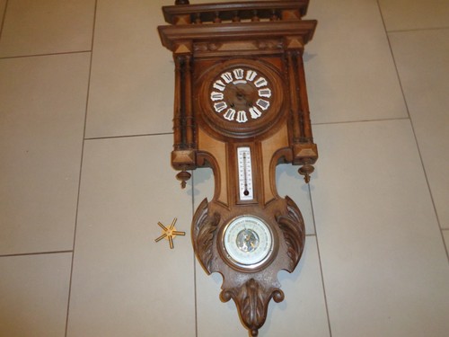 Antique wall french clock - antique,