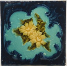 Art Nouveau Fireplace Blue