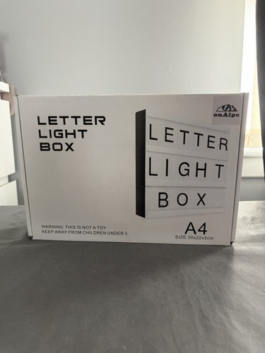 Led letter light box - letter,