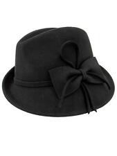 Vintage Style Black Wool Felt