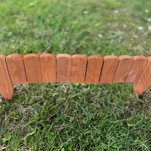 Wooden garden edging - garden, lawn