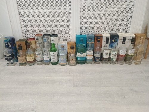 Empty whisky bottles - empty,