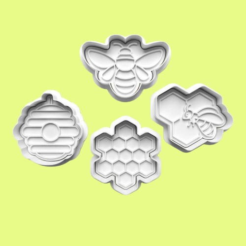 Honey bee cookie cutter and - honey-bee,