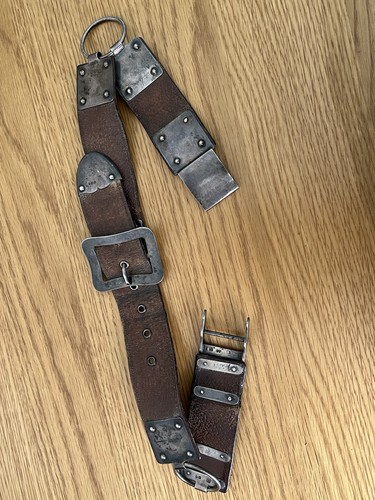 Victorian leather and silver - leather,