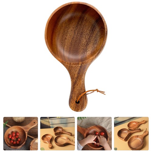 Wooden soup bowls - soup, salad