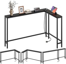 Slim L-Shaped Console Table