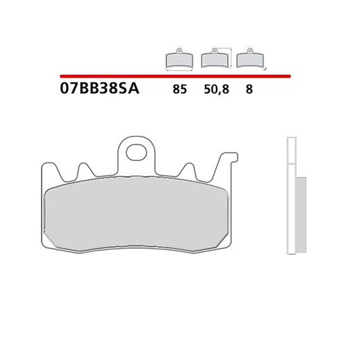 Brembo front brake pad kit - front,