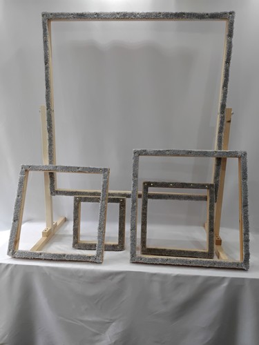 Rug hooking frames and - rug,