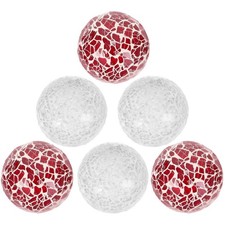 6 Pcs Glass Orb Decorative
