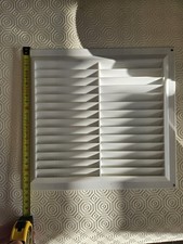 internal wall ventilation grille white plastic louvre vent