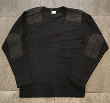 NATO Military Knit Sweater Black Crewneck Mens Size Large