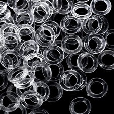 Clear plastic rings for - plastic, roman