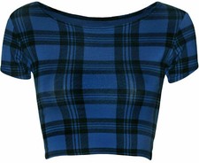 Womens Ladies Cap Sleeve Crop