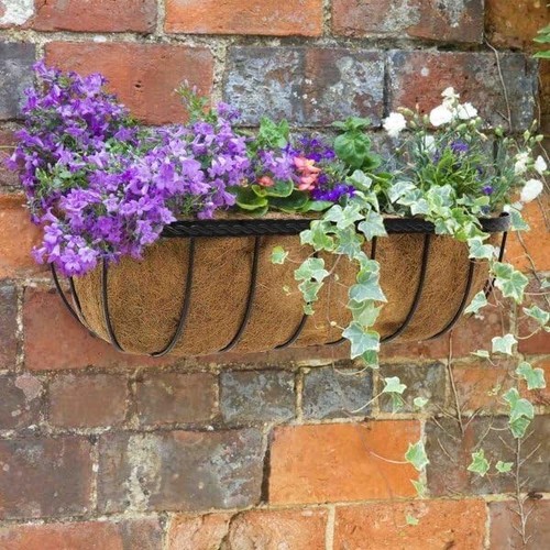 Hanging flower basket trough - hanging,