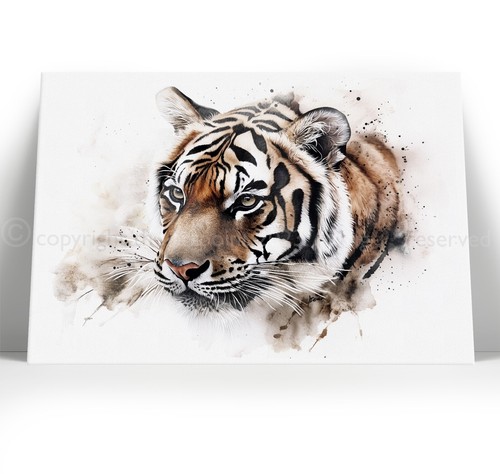 Tiger canvas wall art print - art,