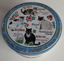 Pat Albeck - Designed & Illustrated Cats - National Trust Cake Tin - 22cm x 10cm