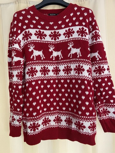 Mens boohoo red christmas - mens,