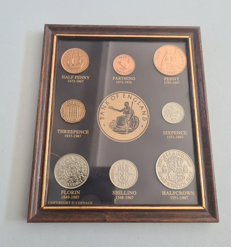 Framed british coin - british,