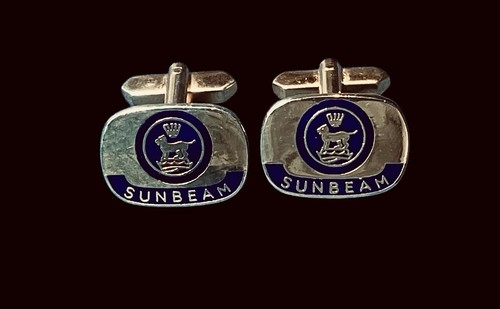 Vintage cufflink sunbeam car - vintage,