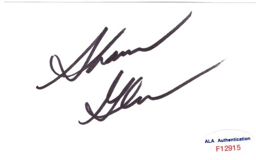 Sharon gless signed 3x5 index - signed,