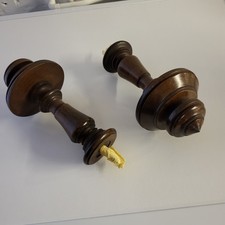 Antique Mahogany Rustic Curtain Tie Back Holdback Pack of 2