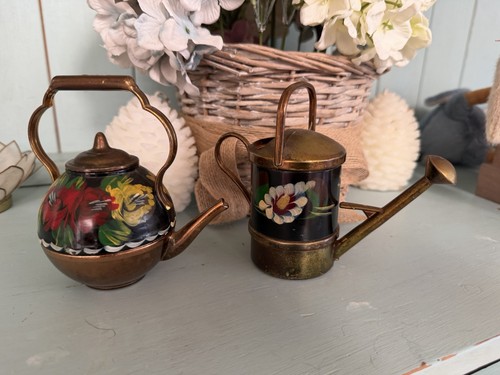 Vintage brass house ornaments - house,