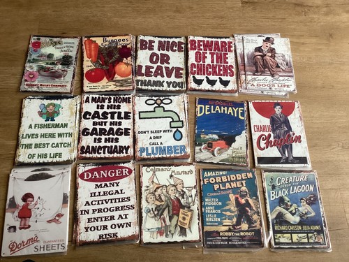 Vintage metal wall signs - signs, |