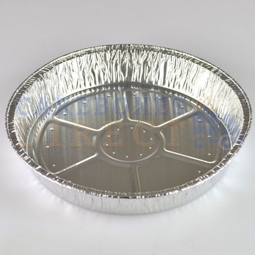 Round aluminium foil dish - aluminium,