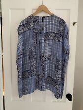Topshop Boutique 100% Silk Printed Tunic/ Dress/ Throw-on/ Kaftan - UK Size 6