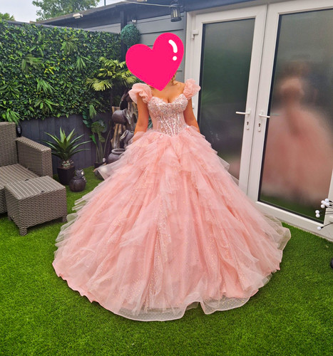 Pink tulle ballgown - pink,