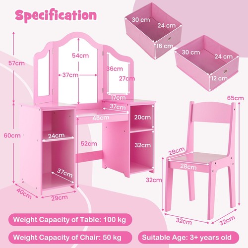 Kids vanity table and - vanity,