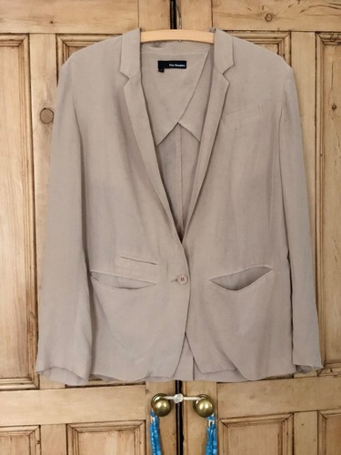 Beige silk chiffon jacket the - beige,