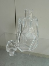 Cristal de Sèvres WHISKEY DECANTER HEAVY MCM BLOCK CRYSTAL