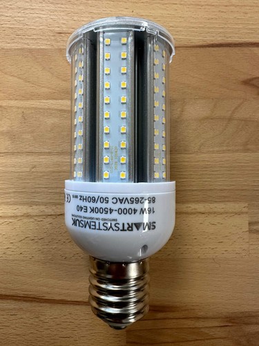 16w e40 led corn lamp - corn, (ip65)