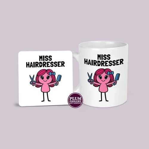 Miss hairdresser mug - miss, &