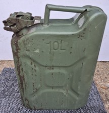 Army Green 10 Litre Metal Jerry Can Fuel Petrol Jerrycan