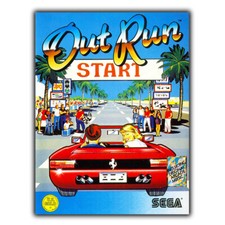 Out Run Arcade SIGN METAL WALL
