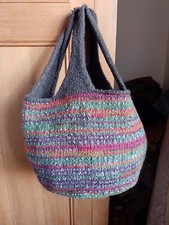 Hand Knitted Felt Tote Bag 