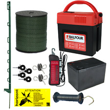 9v Green Electric Fence Kit With Balfour B450 & 9v Battery - HIGHER POWER